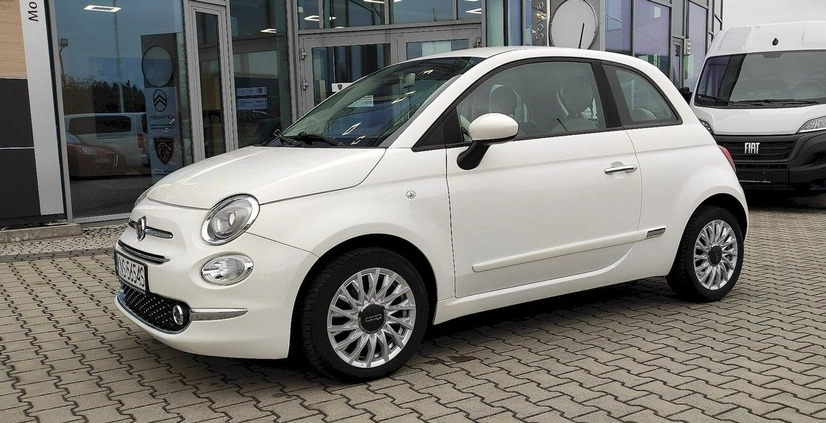 Fiat 500 cena 48500 przebieg: 39059, rok produkcji 2020 z Płoty małe 121